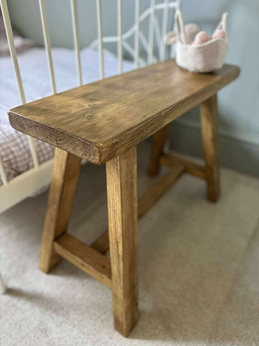 Rustic Bench | Farmhouse Stool